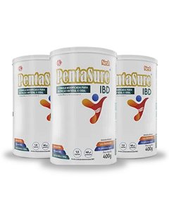 3 Latas PentaSure IBD 400g Nesh - Sabor Baunilha