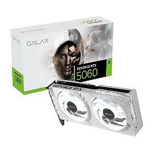 Placa de Vídeo Galax RTX 5060 EX White NVIDIA GeForce, 8GB, 2587 MHz, 128bits GDDR7, DLSS, 56NSN8MDDBBS 4, G-SYNC, DirectX 12 Ultimate
