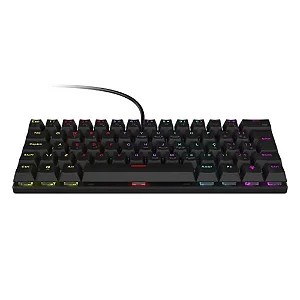 Teclado Mecânico Vinik Anihi Black, Switch Blue, 60%, LED Rainbow - ANIHIBKBL