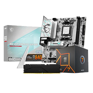 KIT UPGRADE - Ryzen 7 7700, MSI PRO B840M e Kingston Fury 16GB