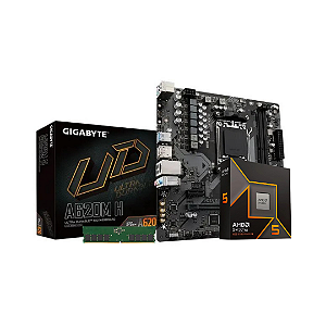 KIT UPGRADE - Ryzen 5 9600x 6C/12T, Gigabyte A620M-H e KINGSTON 16GB RAM