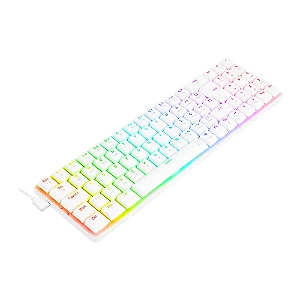 Teclado Mecanico Gamer Ashe RGB Branco Switch Red