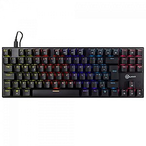 Teclado Mecânico Gamer Kalkan Loki, Rainbow, TKL, Switch Kalkan YH Brown, ABNT2, Preto, KLK00014