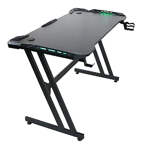 Mesa Gamer Dn20 RGB 1.2 Metros Preto Draxen