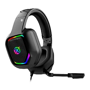Headset Gamer Kalkan Magni, RGB, Surround 7.1, Adaptador USB Tipo-C, Preto