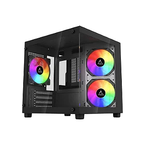 Gabinete Gamer G-Storm Aquário Vanguard, Micro ATXITX, USB 3.0, Vidro Temperado, 3 Fans, Preto