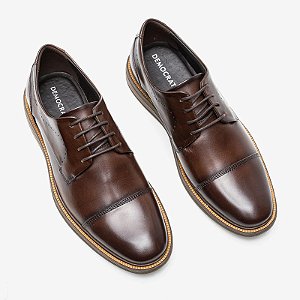 DEMOCRATA SAPATOS TABACO COURO BOVINO