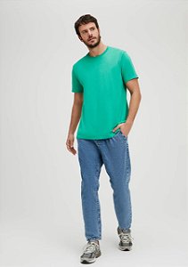 HERING CAMISETA BÁSICA MASCULINA VERDE