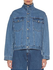 FARM JAQUETA JEANS GOLA ALTA