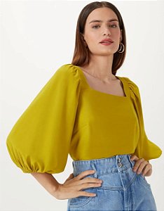 SHOULDER BLUSA DECOTE QUADRADO