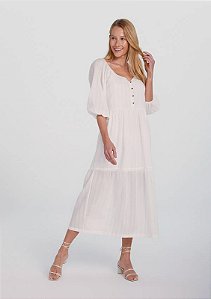 HERING VESTIDO FEMININO OFF WHITE