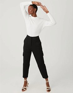 SHOULDER BLUSA TRICOT LEVE