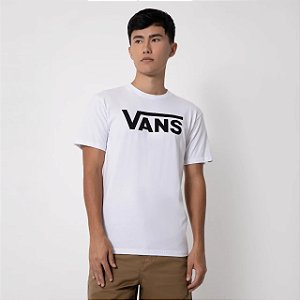 VANS CAMISETA CLASSIC WHITE BLACK