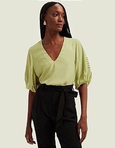 SHOULDER BLUSA AMPLA PREGA