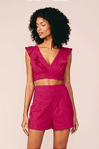 MYPLACE CROPPED LAISE AMARRACAO CHERRY