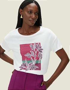 SHOULDER T SHIRT FLOR DE ORQUIDEA