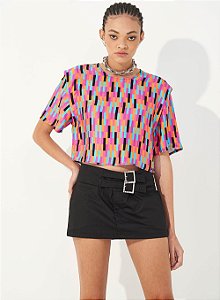 COLCCI BLUSA ESTAMPADA XADREZ