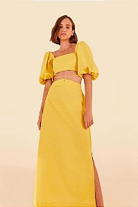 FARM VESTIDO AMARELO JAMBU