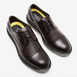 DEMOCRATA SAPATOS PETROLEO COURO BOVINO