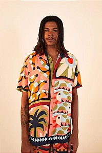 FARM CAMISA UNI GRAFICO TROPICAL