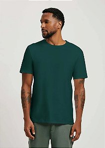 HERING CAMISETA BÁSICA UNISSEX MANGA CURTA REGULAR WORLD - VERDE