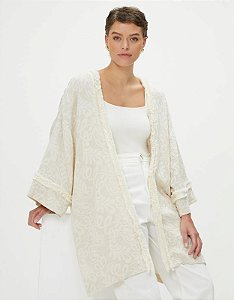 SHOULDER KIMONO JACQUARD