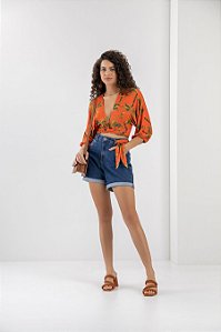 LEZ A LEZ BERMUDA JEANS COM ELASTANO JEANS