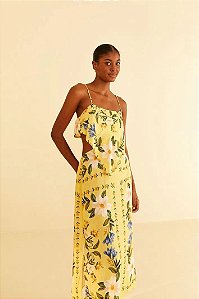 FARM VESTIDO MIDI FLOR DE SOL