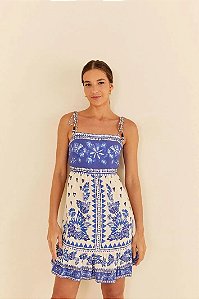 FARM VESTIDO CURTO FLORAL BELEZA