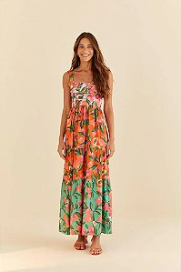 FARM VESTIDO CROPPED PAPAYA