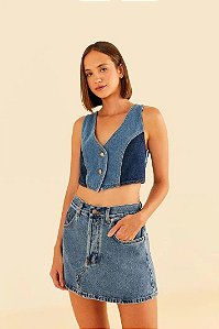 FARM MINI SAIA JEANS