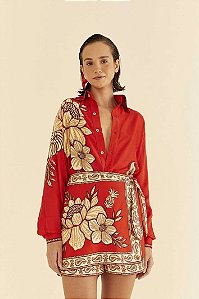 FARM SHORT SAIA ESTAMPADO FLORAL BLOOM