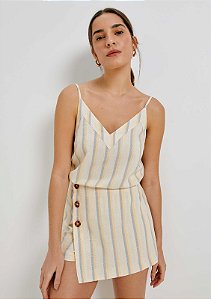 HERING REGATA FEMININA ALÇAS FINAS FIO TINTO - OFF WHITE