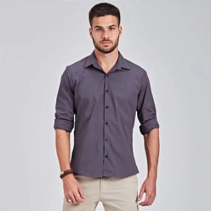 DOCTHOS CAMISA MANGA LONGA SLIM TRICOLINE