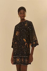 FARM VESTIDO TSHIRT BIG LENÇO ASTRAL
