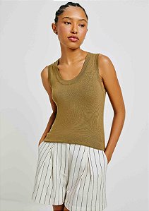 HERING REGATA FEMININA SLIM DECOTE U EM TRICÔ DE VISCOSE
