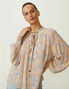SHOULDER BLUSA PAISLEY FLOR