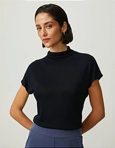 SHOULDER T-SHIRT GOLA ALTA RIBANA