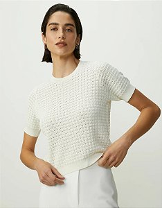 SHOULDER T-SHIRT TRICOT TEXTURA