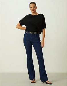 SOULDER CALÇA JEANS BOOTCUT COM VINCO FRENTE