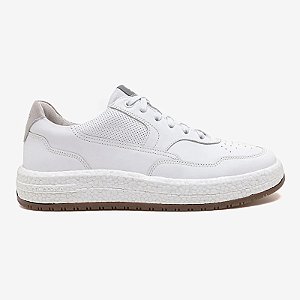 DEMOCRATA TÊNIS DENIM DRAKE PULSE BRANCO