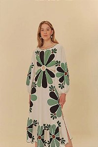 FARM VESTIDO BORDADO CAMPESTRE