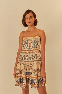 FARM VESTIDO CURTO ESTAMPADO  LEVEZA ROMANTICA