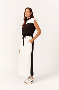 DRESS TO SAIA MOLETOM COM SARJA