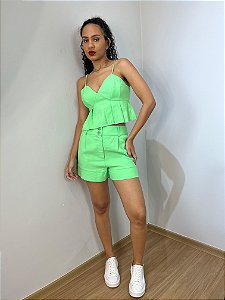 MYPLACE SHORT 2 BOTOES MENTA