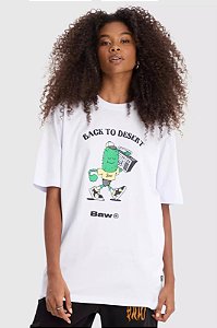 BAW CAMISETA REGULAR BACK TO DESERT BRANCO