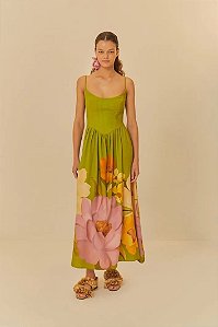FARM VESTIDO CROPPED ESTAMPADO CHITA BELLA