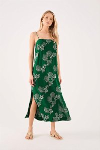 DRESS TO VESTIDO CROPPED LINHO RECIFE VERDE MATA