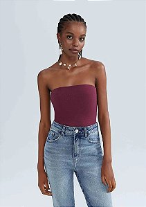 HERING BLUSA FEMININA SEM ALÇAS - VINHO