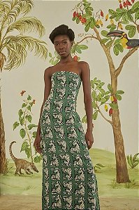 FARM VESTIDO RETO ESTAMPADO ZEBRINA